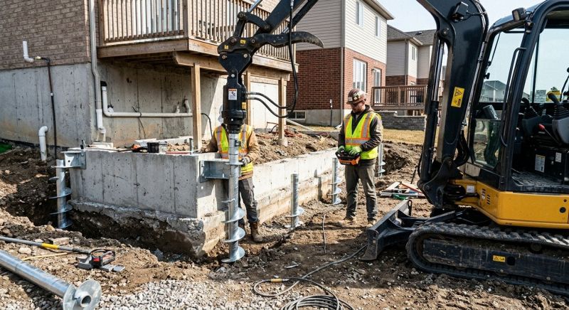 Helical Piers Installation in Sarasota County, FL
