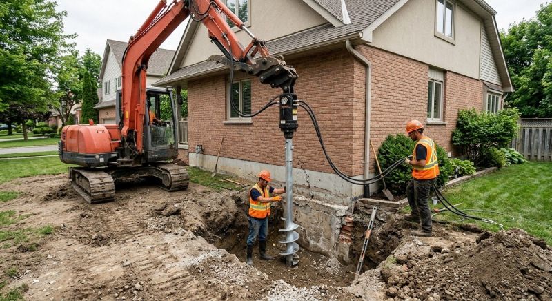Helical Pile Installation in Sarasota County, FL