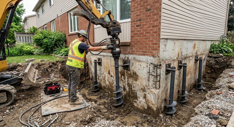 Helical Pile Installation in Sarasota County, FL