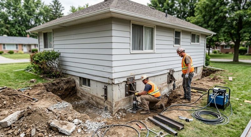Sinking Foundation Repair in Ellenton, FL