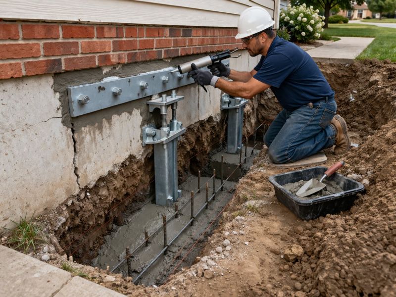 Sinking Foundation Repair in Englewood, FL